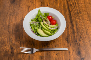 アボカドのサラダ　Fresh avocado green salad foods