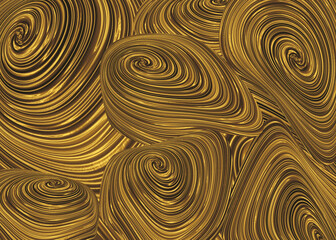 Golden abstract decorative texture  background  for  artwork  - Illustration