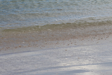 Gentle Coastal Waves on the shore. Silver Beach Sydney