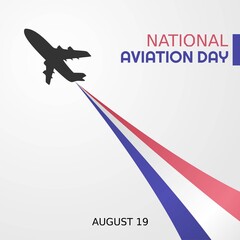 National Aviation Day Vector Illustration