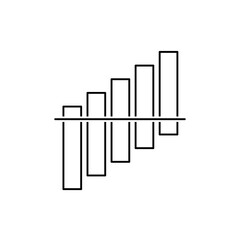 Bar Chart vector concept creative icon