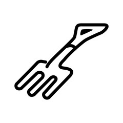 garden fork icon vector design trendy