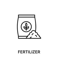 fertilizer icon vector. fertilizer sign symbol for modern design.