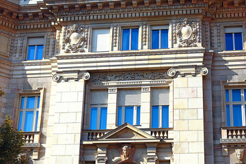 house facade europe details historical view