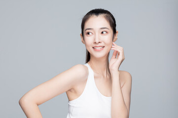 Fototapeta premium A beautiful young asian woman 