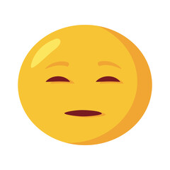 sad emoji face classic flat style icon