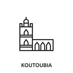 koutobia icon vector. koutobia sign symbol for modern design.