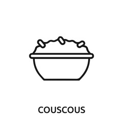 couscous icon vector. couscous moroccan food icon vector symbol illustration. Modern simple vector icon for your design. couscous moroccan food icon vector	