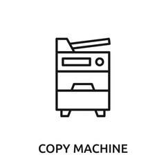 copy machine icon vector. copy machine sign symbol for modern design.