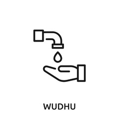 wudhu islamic culture icon vector. wudhu islamic culture icon vector symbol illustration. Modern simple vector icon for your design. wudhu islamic culture icon vector	