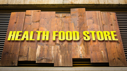 Street Sign HEALTH FOOD STORE