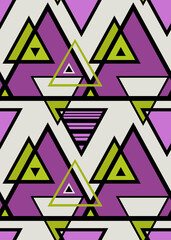 Fototapeta premium seamless barber shop pole abstract pattern illustration