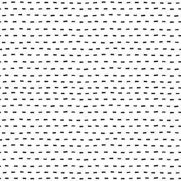 Simple background with hand drawn black and white dashed lines. Seamless pattern. Striped texture. Vector illustration