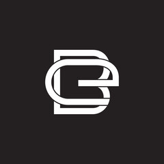 vector of letter be geometric design fit for brand logo