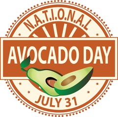 National Avocado Day Sign and Sticker
