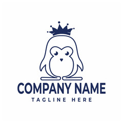 penguin king minimalis company logo