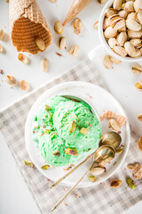 Pistachio ice cream