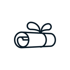 Diploma outline icons. Vector illustration. Editable stroke. Isolated icon suitable for web, infographics, interface and apps.