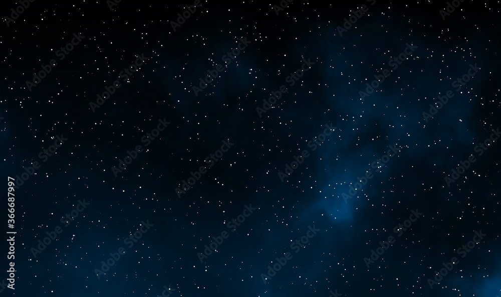 Wall mural spacescape illustration design with stars field in the galaxy