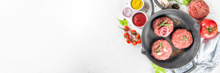 Cooking burger background