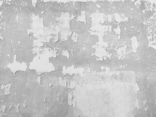Grunge peeling white texture of plaster concrete wall background