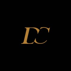 Simple and elegant design  initial letter DC