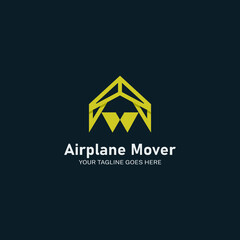 AM letter logo for airplane industry