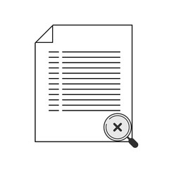Vector illustration of a zoom file with a white background
