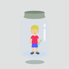 a boy in a jar 