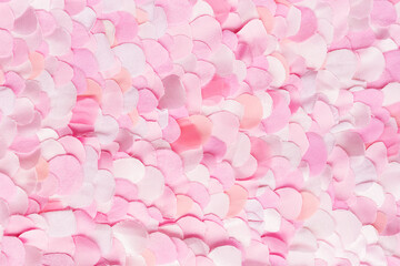 Pink textile petals