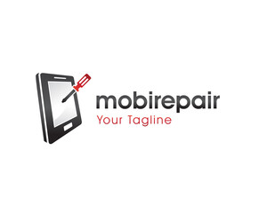 Mobile Repair Logo Design, Concept, Icon, Symbol, Vector