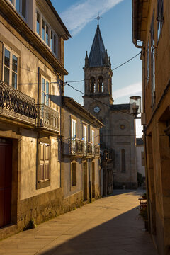 Church of Santa Mari&ntilde;a of Sarria (Iglesia Santa Mari&ntilde;a de Sarria). The way of Saint James, the french camino