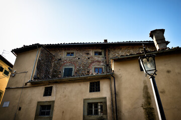 old houses in the old town of tuscany