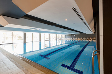 Interior of a indoor swimming pool