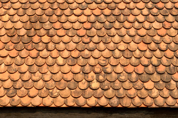 old roof tiles background