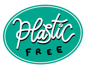 plastic free sticker