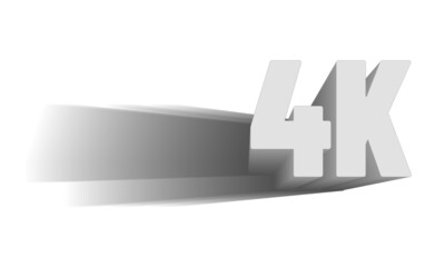 illustration of 3D word written in gray color.