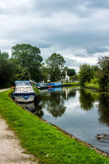 Boats on the Leeds - Liverpool Canal