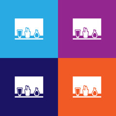 bath set icon. bathroom and sauna element icon. signs, outline symbols collection icon for websites, web design, mobile app, info graphics