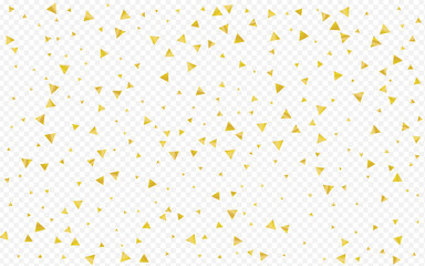 Golden Triangle Light Transparent Background. 