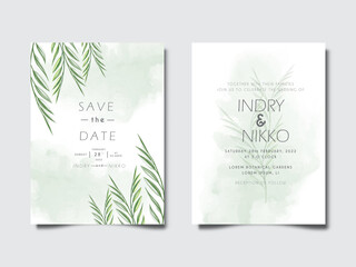 beautiful and elegant wedding invitation cards floral concept