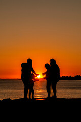Obraz premium Sunset views at the Istanbul, Turkey Coast