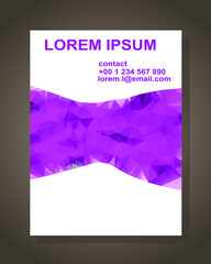Abstract business card design template.