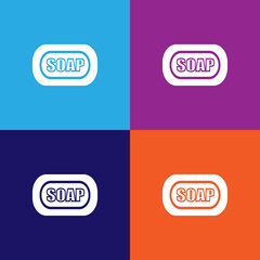 soap icon. bathroom and sauna element icon. signs, outline symbols collection icon for websites, web design, mobile app, info graphics