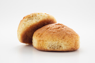 Fresh donut on white background
