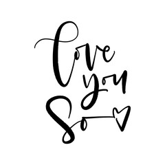 Cute hand drawn lettering modern calligraphy composition.