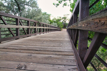 Fototapeta premium old wooden bridge