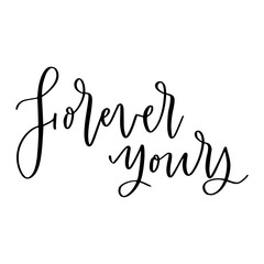 Cute hand drawn lettering modern calligraphy composition.