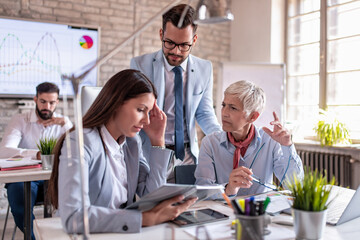 Group of people in office.