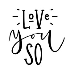 Cute hand drawn lettering modern calligraphy composition.